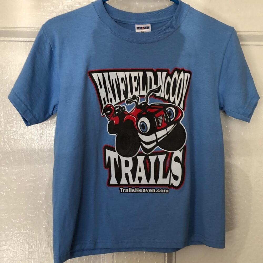 Kid’s Hatfield and McCoy Trails t-shirt. M, 10-12